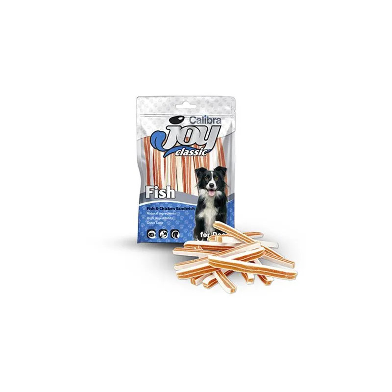 Pamlsok CALIBRA Joy DOG Classic Chicken & Fish Sandwich 80g