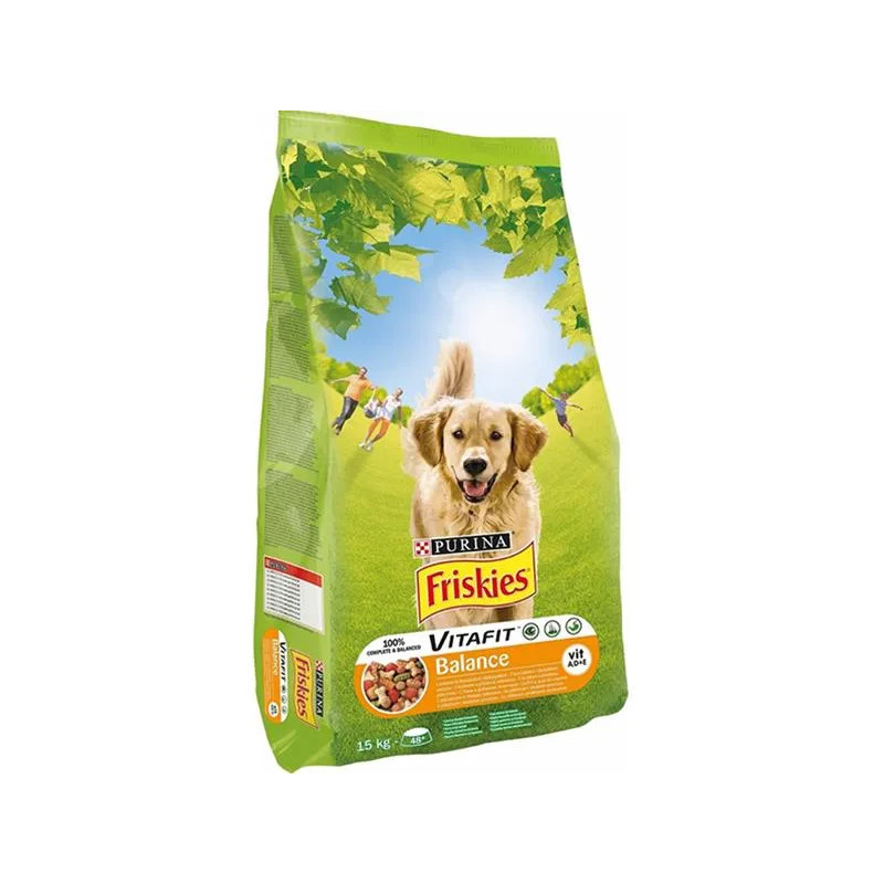 Nestlé Friskies dog Balance s kuraťom a zeleninou 15 kg