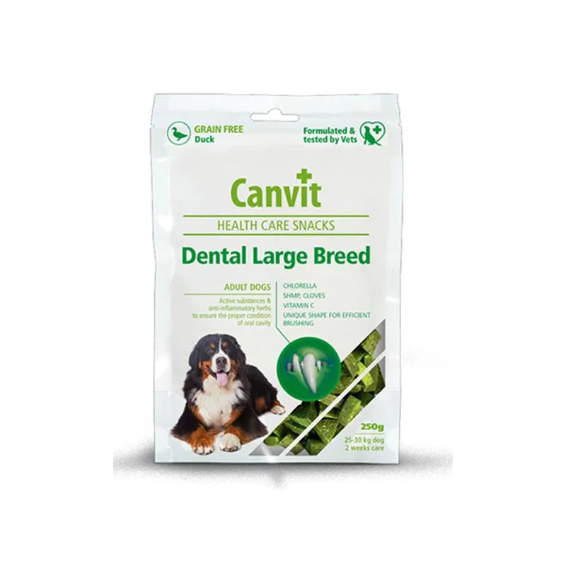 Pamlsok Canvit Health Care dog Dental Snack Large Breed 250 g