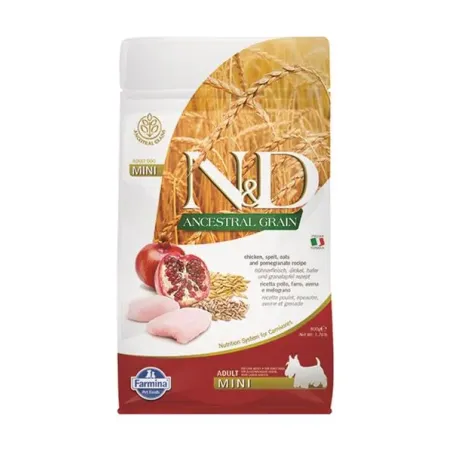 Farmina N&D dog AG adult mini, chicken, spelt, oats & pomegranate 0,8 kg