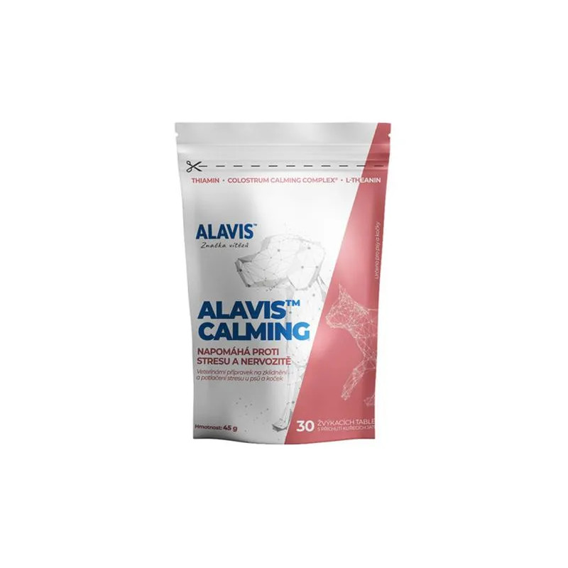 ALAVIS Calming Extra silný pre psov 96 g/30 žuvacích tabliet