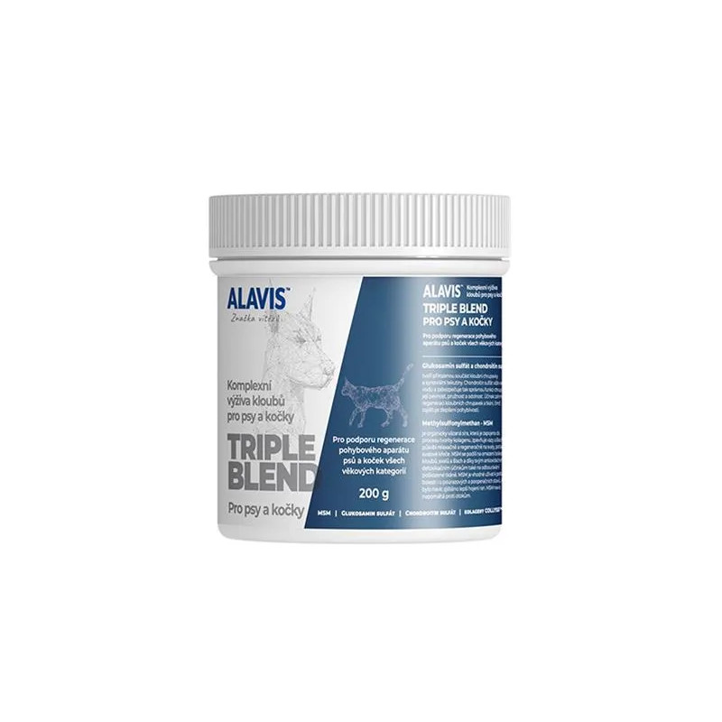 ALAVIS Triple Blend pre psy a mačky plv. 200 g