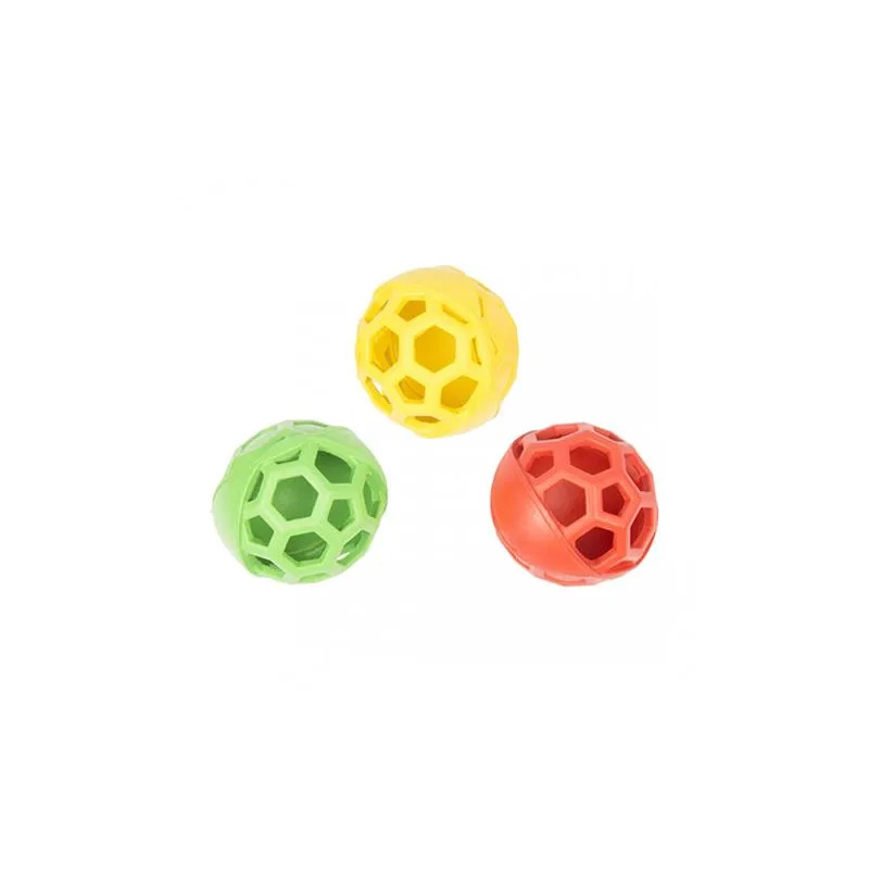 Hračka DUVO+ gumená futbalová lopta, polootvorená 11,5cm