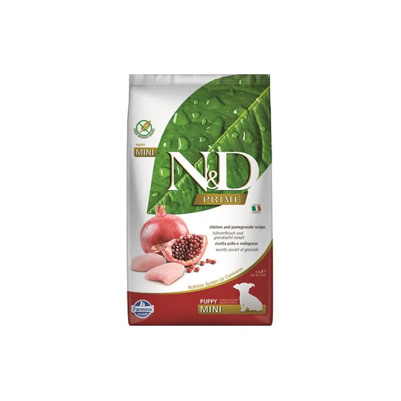 Farmina N&D dog PRIME (GF) puppy mini, chicken & pomegranate 2,5 kg