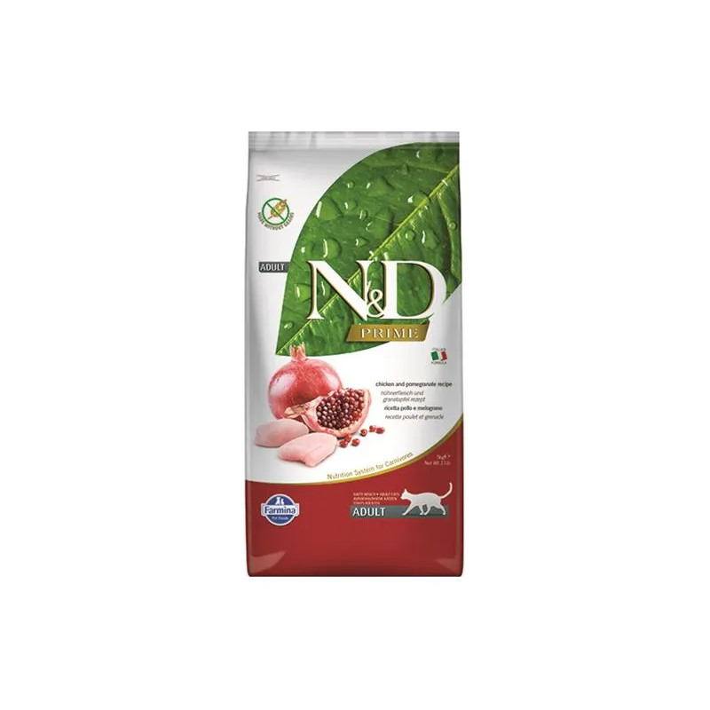 Farmina N&D cat PRIME (GF) adult, chicken & pomegranate 5 kg
