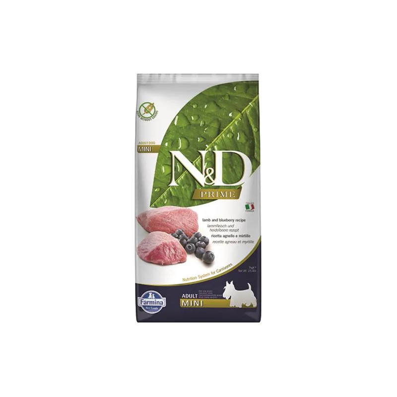Farmina N&D dog PRIME (GF) adult mini, lamb & blueberry 7 kg Farmina N&D dog PRIME (GF) adult mini, lamb & blueberry 7 kg