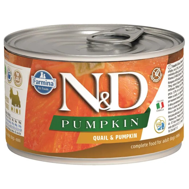 Farmina N&D dog PUMPKIN & quail konzerva 140 g