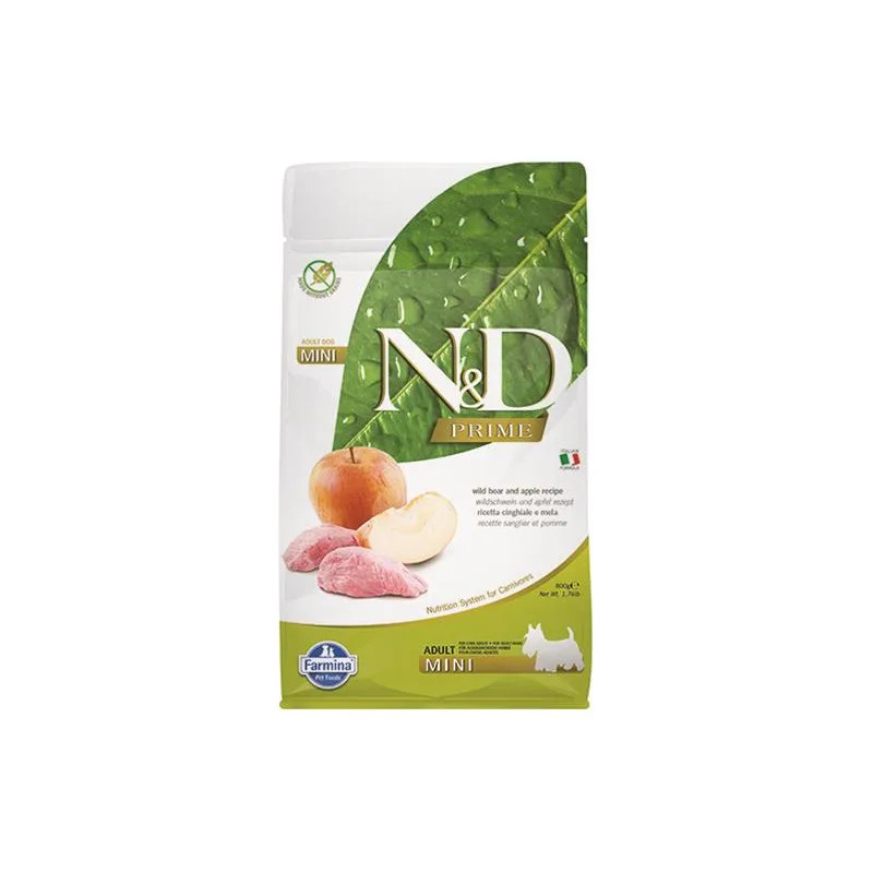 Farmina N&D dog PRIME (GF) adult mini, boar & apple 0,8 kg Farmina N&D dog PRIME (GF) adult mini, boar & apple 0,8 kg