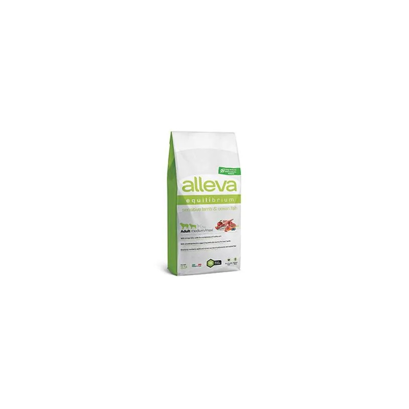 Alleva SP EQUILIBRIUM dog adult sensitive medium & maxi lamb & ocean fish 12 kg