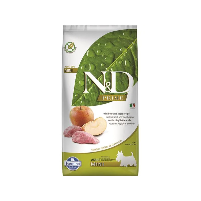 Farmina N&D dog PRIME (GF) adult mini, boar & apple 7 kg