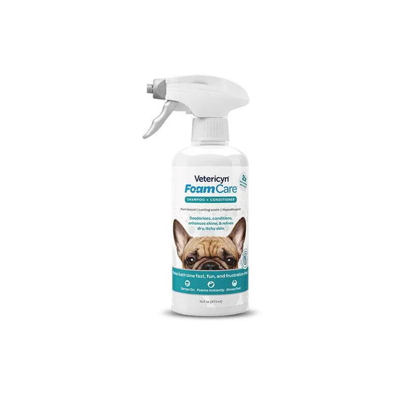 Šampón Vetericyn FoamCare + kondicionér 473 ml na všetky typy srsti
