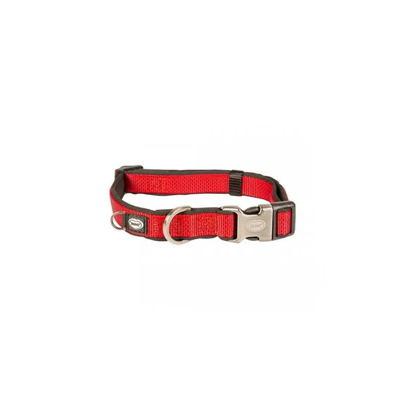Obojok DUVO+ EXPLOR NORTH nylon červený 20-35cm/15mm