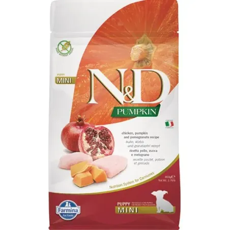 Farmina N&D dog PUMPKIN (GF) puppy mini, chicken & pomegranate 0,8 kg