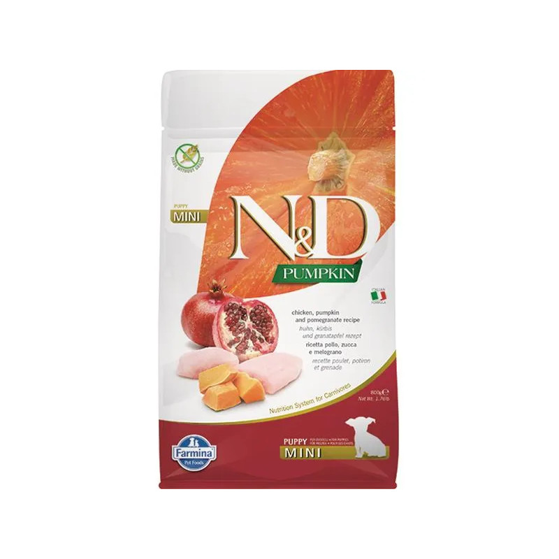 Farmina N&D dog PUMPKIN (GF) puppy mini, chicken & pomegranate 0,8 kg