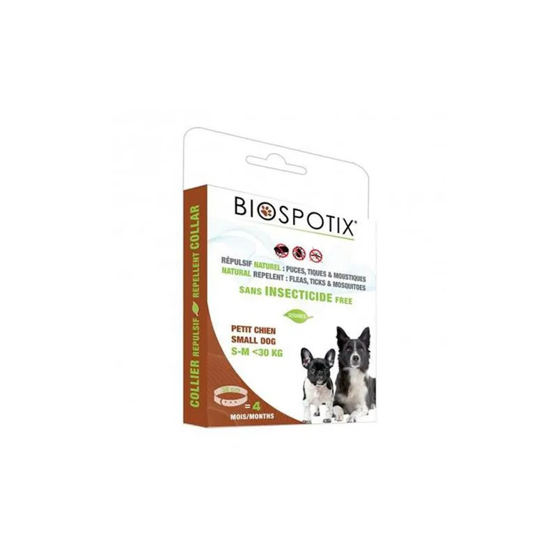 Obojok BIOGANCE Biospotix Small dog S-M s repelentným účinkom 38 cm (do 30 kg)