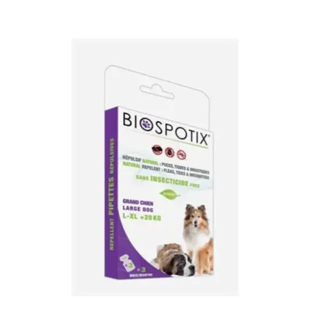 BIOGANCE Biospotix Dog spot-on L-XL s repelentným účinkom 3 x 3 ml (nad 20 kg)