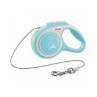 Vodítko Flexi New Comfort lanko M 8 m svetlomodré (do 20 kg)