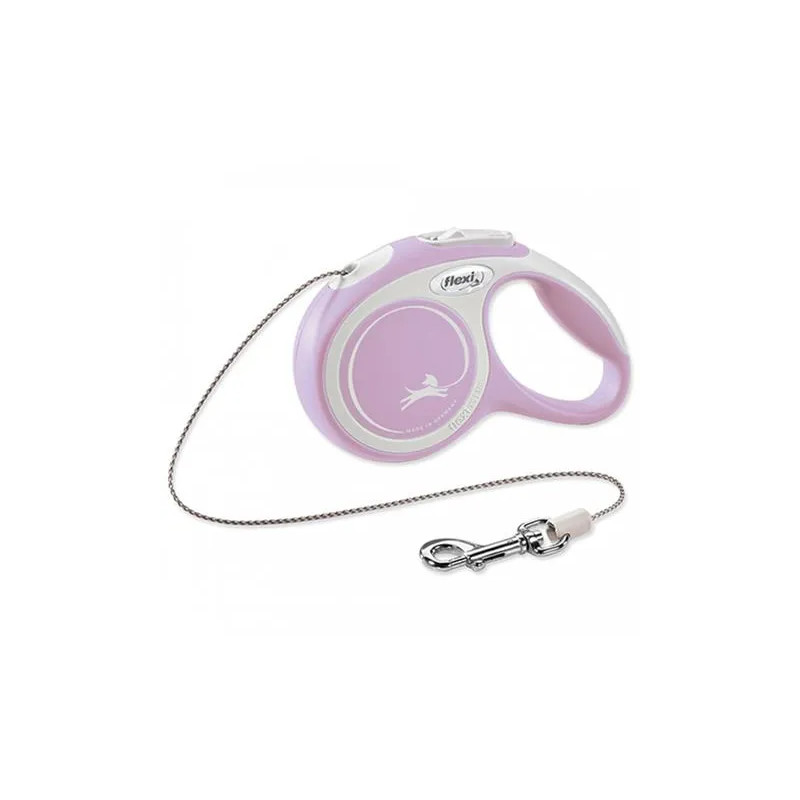 Vodítko Flexi New Comfort lanko M 8 m svetloružové (do 20 kg) Vodítko Flexi New Comfort lanko M 8 m svetloružové (do 20 kg)
