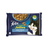 Nestlé FELIX Sensations cat Multipack losos a krevety&treska a paradajka želé kapsička 4x85 g