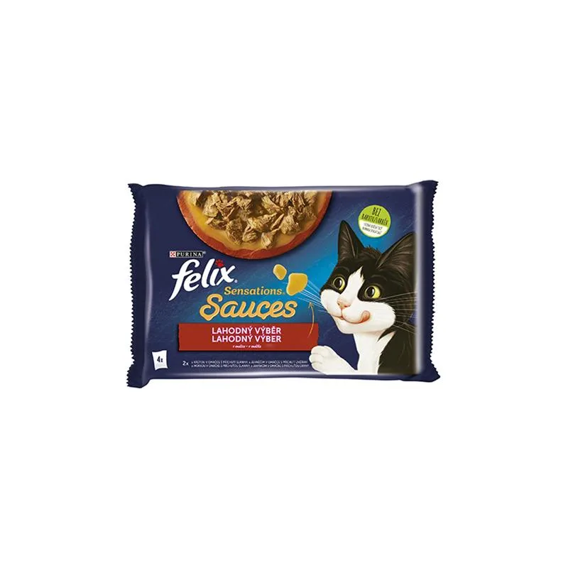 Nestlé FELIX Sensations cat Multipack morka&jahňa kapsička 4x85 g Nestlé FELIX Sensations cat Multipack morka&jahňa kapsička 4x85 g
