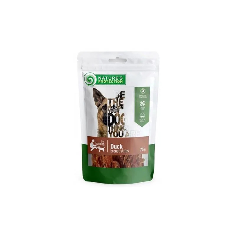 Pamlsok Natures P Snack dog duck breast strips 12x75 g
