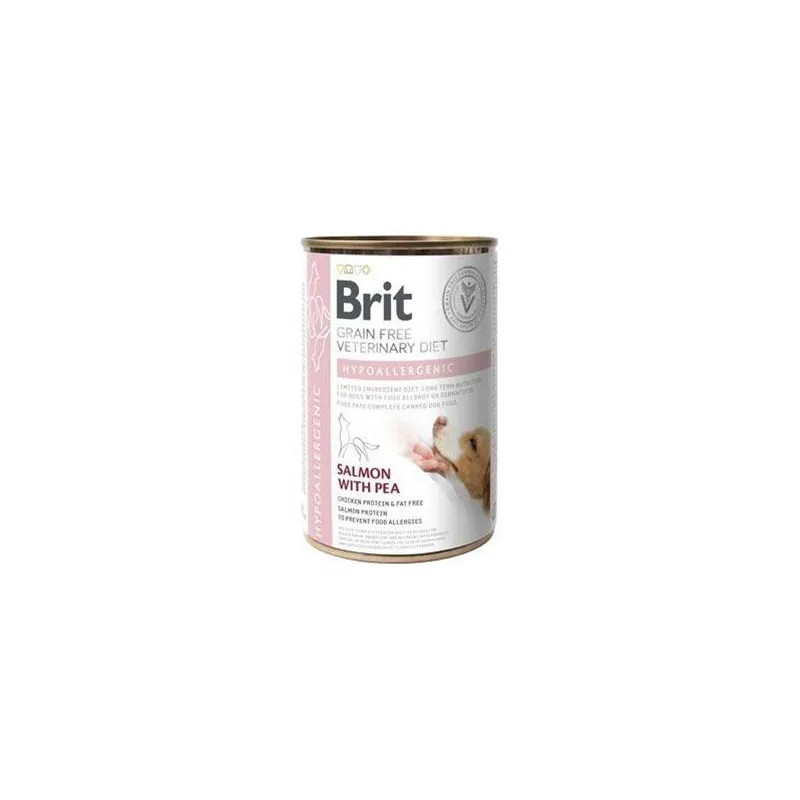 Brit Veterinary Diets GF dog Hypoallergenic 400 g konzerva