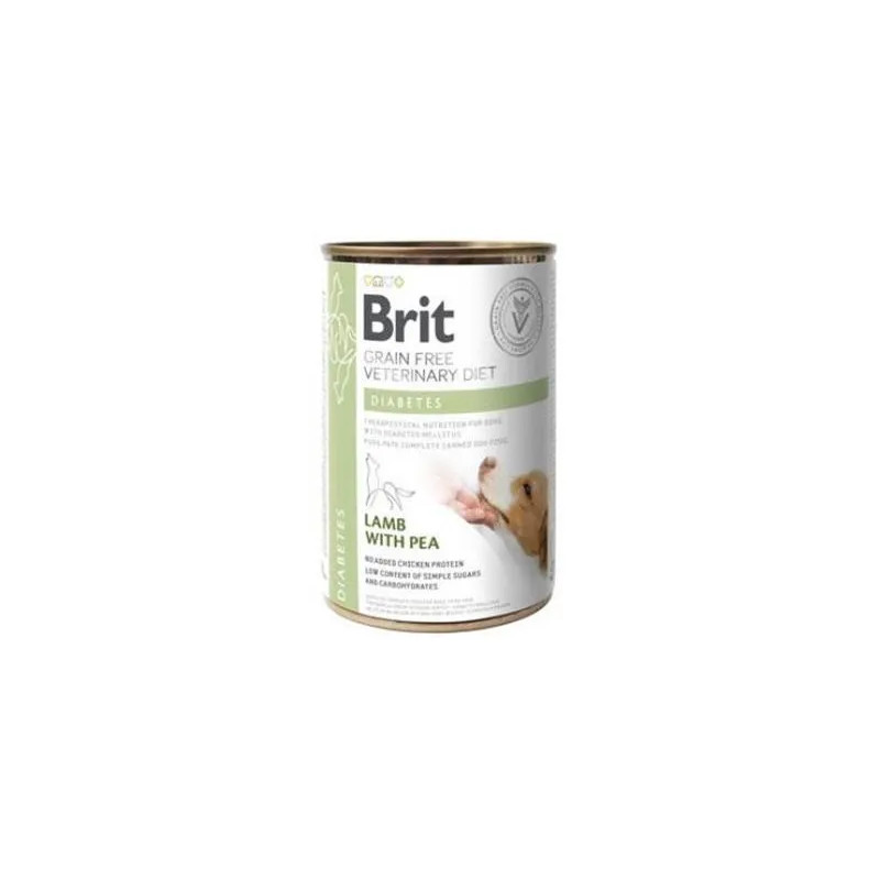 Brit Veterinary Diets GF dog Diabetes 400 g konzerva
