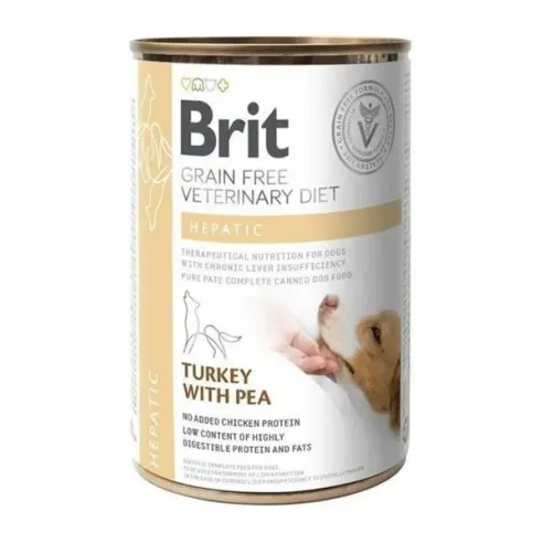 Brit Veterinary Diets GF dog Hepatic 400 g konzerva