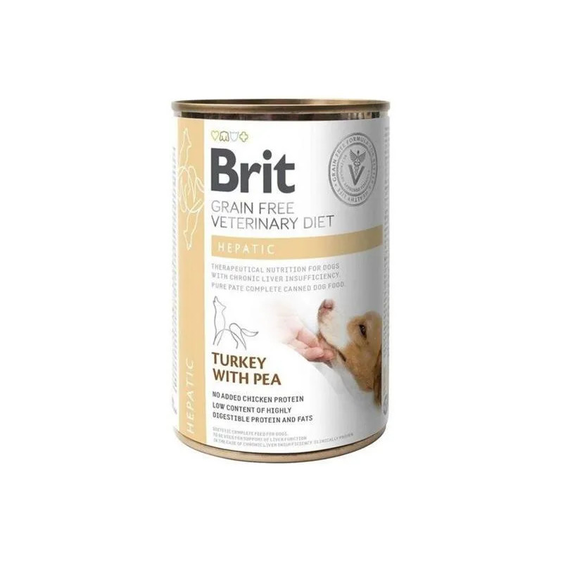 Brit Veterinary Diets GF dog Hepatic 400 g konzerva