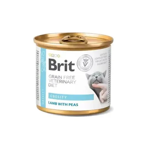 Brit Veterinary Diets GF cat Obesity 200 g konzerva