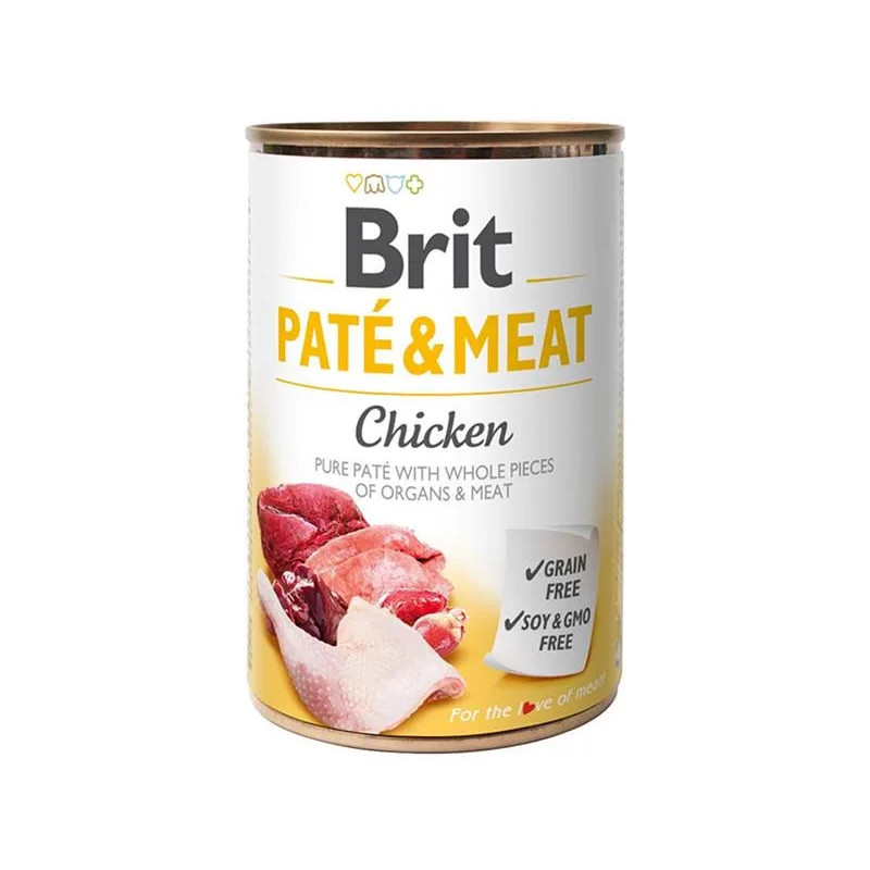 Brit Paté & Meat Chicken 400 g konzerva
