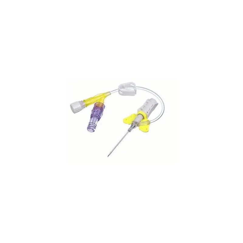 Kanyla i.v. SafeVet Combi KRUUSE, 0,7 x 19 mm (24G x 3/4"), žltá