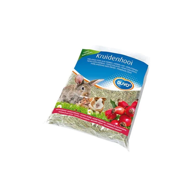 Seno DUVO+ bylinkové so šípkami pre králiky a hlodavce 500 g