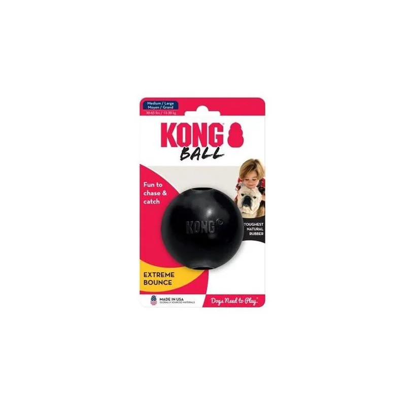 Hračka Kong Dog Extreme Lopta čierna, guma prírodná, M/L 13-30 kg Hračka Kong Dog Extreme Lopta čierna, guma prírodná, M/L 13-30 kg