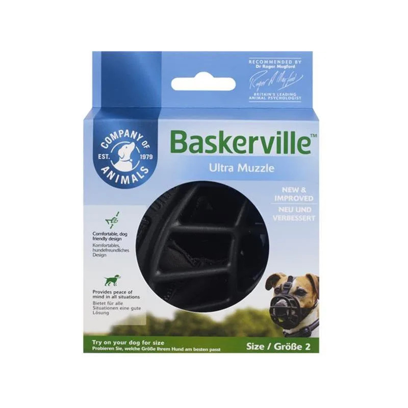 Náhubok Baskerville plast čierny pre psa veľ.2 Náhubok Baskerville plast čierny pre psa veľ.2