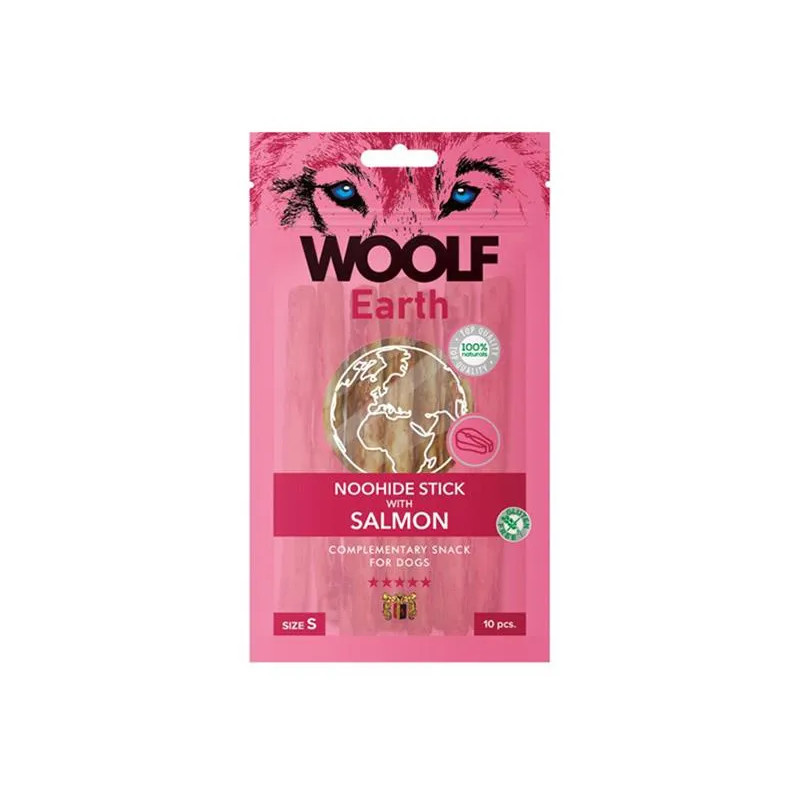 Pamlsok Woolf Dog Earth NOOHIDE S Salmon 90 g