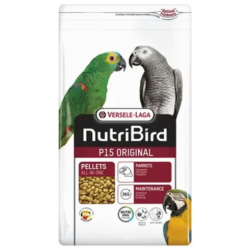 VL NutriBird P15 Original- extrudy pre veľké papagáje s tuzemským ovocím 10 kg