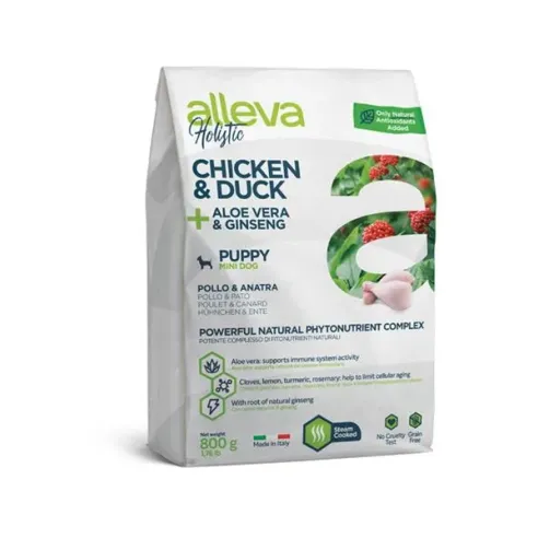 Alleva HOLISTIC dog puppy & junior mini chicken 0,8 kg