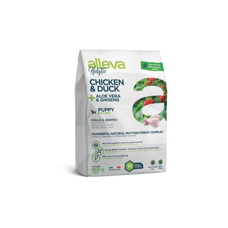 Alleva HOLISTIC dog puppy & junior mini chicken 0,8 kg
