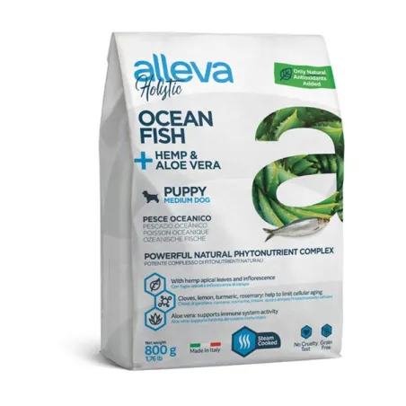 Alleva HOLISTIC dog puppy & junior medium fish 0,8 kg