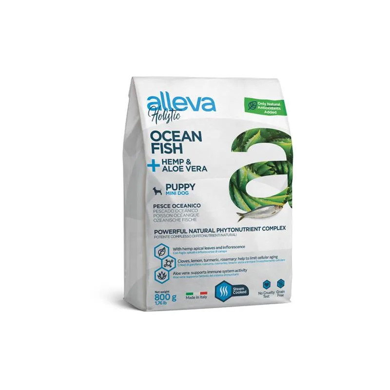 Alleva HOLISTIC dog puppy & junior mini fish 0,8 kg