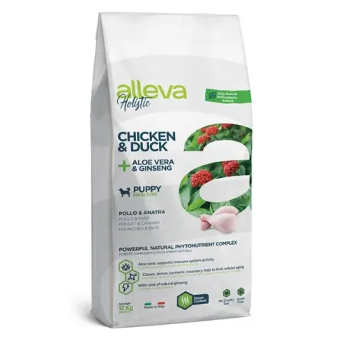 Alleva HOLISTIC dog puppy & junior maxi chicken 12 kg