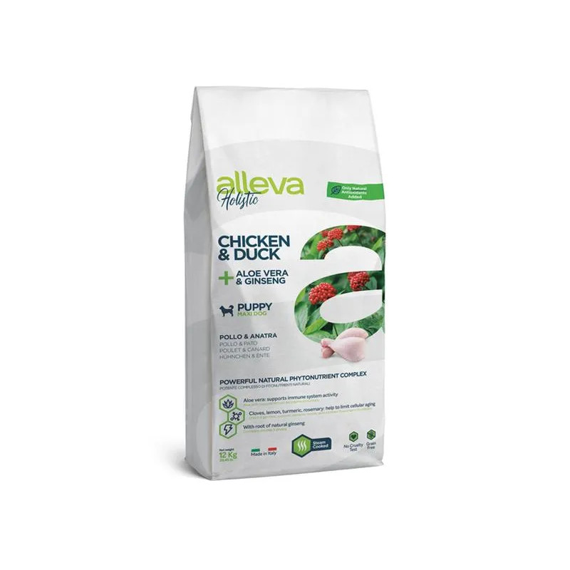 Alleva HOLISTIC dog puppy & junior maxi chicken 12 kg