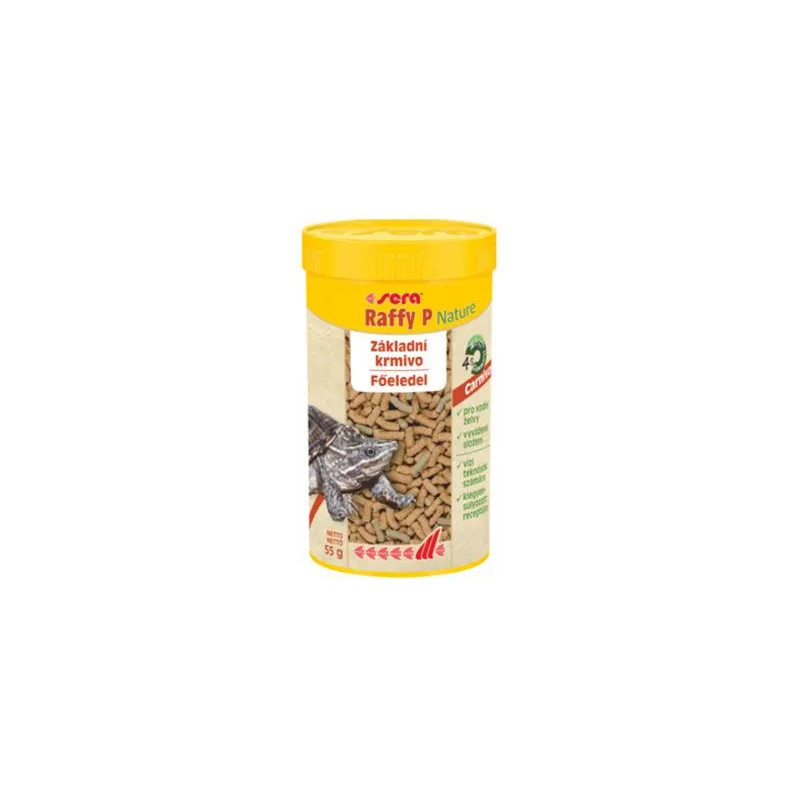 Sera Raffy P Nature krmivo pre mäsožravé plazy a vodné korytnačky 250 ml Sera Raffy P Nature krmivo pre mäsožravé plazy a vodné korytnačky 250 ml