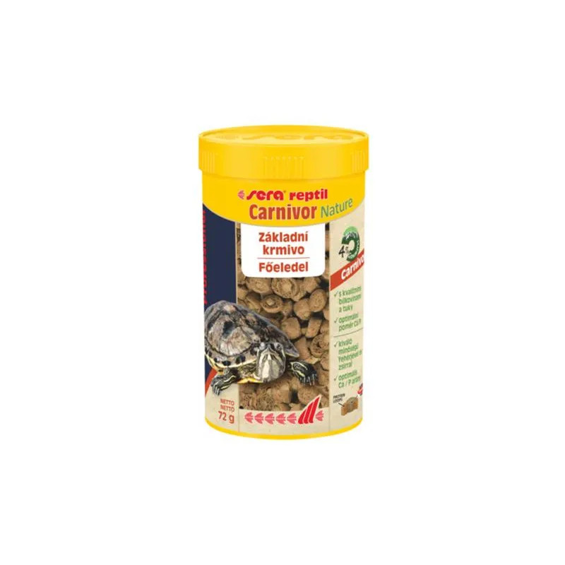 Sera Reptil Professional Carnivor Nature krmivo pre mäsožravé reptílie a vodné korytnačky 250 ml Sera Reptil Professional Carnivor Nature krmivo pre mäsožravé reptílie a vodné korytnačky 250 ml