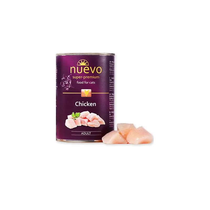NUEVO cat Kitten Chicken bal. 6 x 400 g konzerva NUEVO cat Kitten Chicken bal. 6 x 400 g konzerva