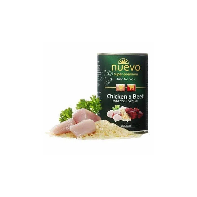 NUEVO dog Junior Chicken & Beef bal. 6 x 400 g konzerva