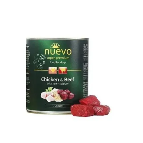 NUEVO dog Junior Chicken & Beef bal. 6 x 800 g konzerva