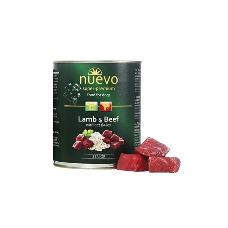 NUEVO dog Senior Lamb & Oat Flakes bal. 6 x 400 g konzerva