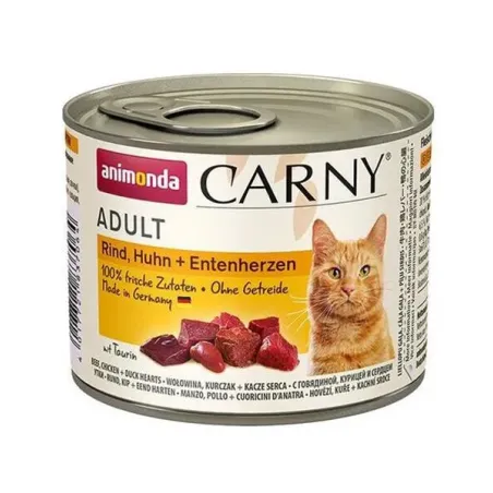 Animonda CARNY® cat Adult hovädzie,kura a kačacie srdiečka bal. 6 x 200 g konzerva